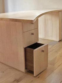 Wooden desk