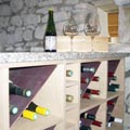 Wooden wine rack